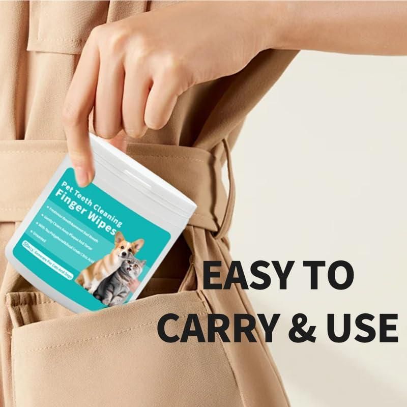 Disposable Fresh Breath Wipes for Pets
