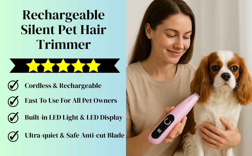 CalmTrim Rechargeable Pet Hair Trimmer